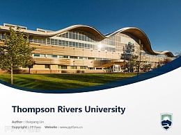 Thompson Rivers University powerpoint template download | 湯姆森河大學PPT模板下載