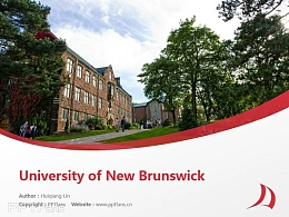 University of New Brunswick powerpoint template download | 新布伦瑞克大学PPT模板下载