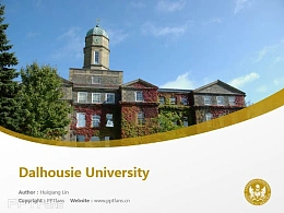 Dalhousie University powerpoint template download | 戴尔豪西大学PPT模板下载