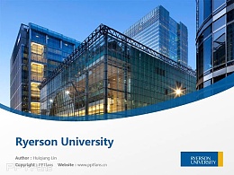 Ryerson University powerpoint template download | 瑞尔森大学PPT模板下载