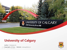 University of Calgary powerpoint template download | 卡尔加里大学PPT模板下载