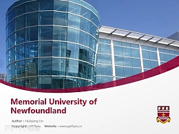 Memorial University of Newfoundland powerpoint template download | 纽芬兰纪念大学PPT模板下载