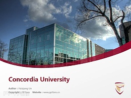 Concordia University powerpoint template download | 肯高迪亚大学PPT模板下载