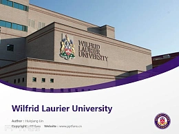 Wilfrid Laurier University powerpoint template download | 劳里埃大学PPT模板下载