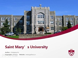 Saint Mary’s University powerpoint template download | 圣玛丽大学PPT模板下载