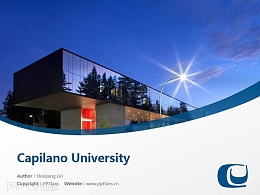 Capilano University powerpoint template download | 卡毕兰诺大学PPT模板下载