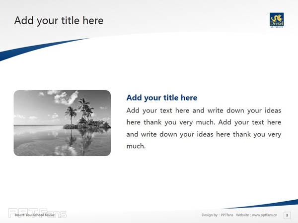 Drexel University powerpoint template download | 德雷塞爾大學(xué)PPT模板下載_幻燈片預(yù)覽圖4