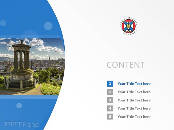 University of Edinburgh powerpoint template download | 愛丁堡大學PPT模板下載_幻燈片預覽圖2