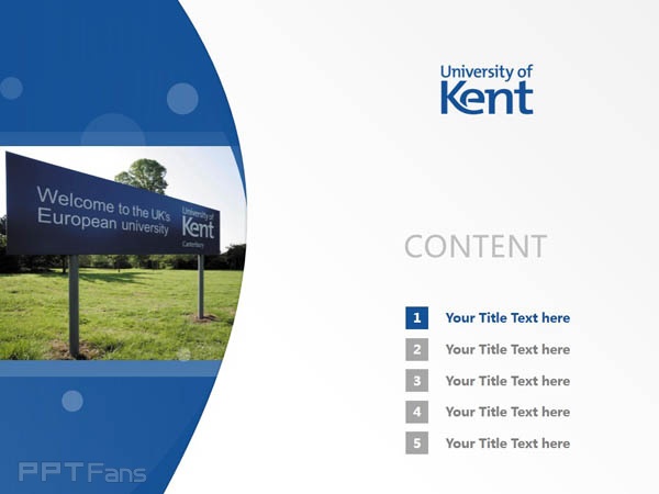 University of Kent powerpoint template download | 肯特大学PPT模板下载_幻灯片预览图2
