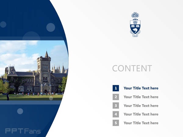 University of Toronto powerpoint template download | 多倫多大學PPT模板下載_幻燈片預覽圖2