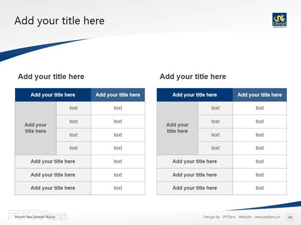 Drexel University powerpoint template download | 德雷塞爾大學(xué)PPT模板下載_幻燈片預(yù)覽圖17