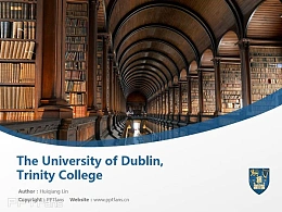 The University of Dublin, Trinity College powerpoint template download | 都柏林大学圣三一学院PPT模板下载