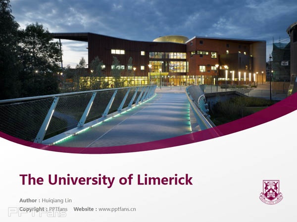 The University of Limerick powerpoint template download | 利默里克大学PPT模板下载_幻灯片预览图1