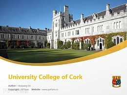 University College of Cork powerpoint template download | 科克大学学院PPT模板下载