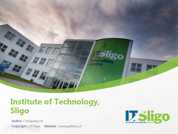 Institute of Technology, Sligo powerpoint template download | 斯萊戈理工學院PPT模板下載_幻燈片預覽圖1