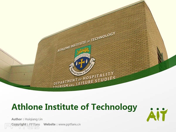 Athlone Institute of Technology powerpoint template download | 阿斯隆理工学院PPT模板下载_幻灯片预览图1
