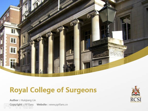 Royal College of Surgeons powerpoint template download | 皇家外科醫學院PPT模板下載_幻燈片預覽圖1