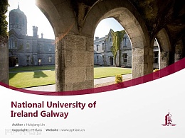 National University of Ireland Galway powerpoint template download | 爱尔兰国立高威大学PPT模板下载