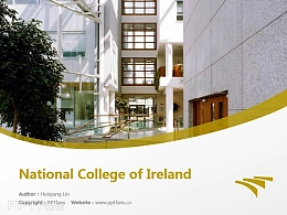 National College of Ireland powerpoint template download | 爱尔兰国家学院PPT模板下载