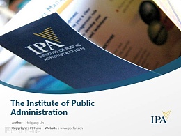 The Institute of Public Administration powerpoint template download | 公共管理学院PPT模板下载