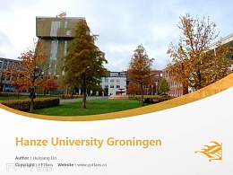 Hanze University Groningen powerpoint template download | 格羅寧根漢斯大學PPT模板下載