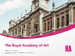The Royal Academy of Art powerpoint template download | 皇家美术学院PPT模板下载