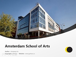 Amsterdam School of Arts powerpoint template download | 阿姆斯特丹藝術學院PPT模板下載