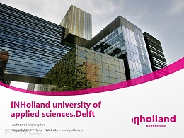 INHolland university of applied sciences,Delft powerpoint template download | 荷兰应用科学大学代尔夫特学院PPT模板下载
