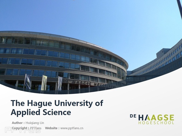 The Hague University of Applied Science powerpoint template download | 海牙应用科学大学PPT模板下载_幻灯片预览图1