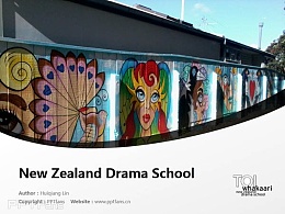 Te Kura Toi Whakaari O Aotearoa: New Zealand Drama School powerpoint template download | 新西兰戏剧学院PPT模板下载