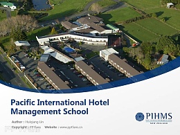 Pacific International Hotel Management School powerpoint template download | 太平洋国际酒店管理学院PPT模板下载