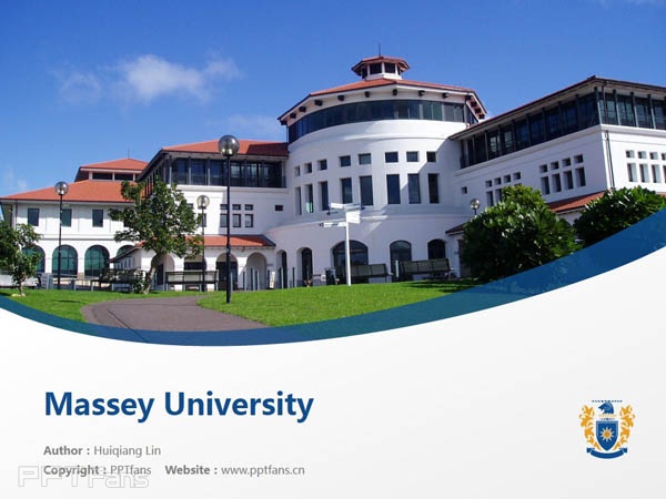 Massey University powerpoint template download | 梅西大学PPT模板下载_幻灯片预览图1