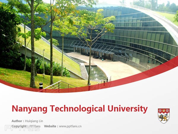 Nanyang Technological University powerpoint template download | 南洋理工大学PPT模板下载_幻灯片预览图1