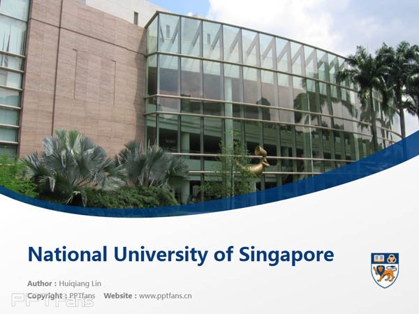 National University of Singapore powerpoint template download | 新加坡国立大学PPT模板下载_幻灯片预览图1