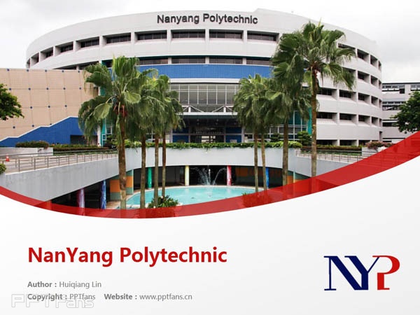 NanYang Polytechnic powerpoint template download | 南洋理工学院PPT模板下载_幻灯片预览图1
