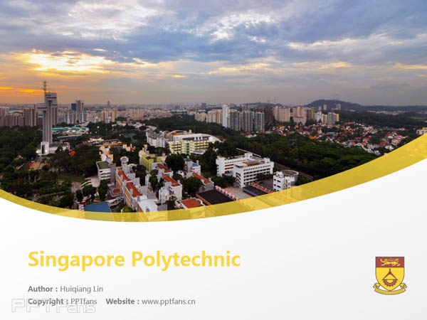Singapore Polytechnic powerpoint template download | 新加坡理工学院PPT模板下载_幻灯片预览图1