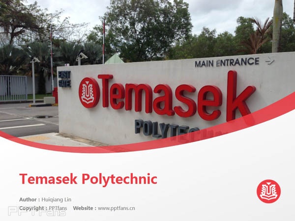 Temasek Polytechnic powerpoint template download | 淡馬錫理工學院PPT模板下載_幻燈片預覽圖1