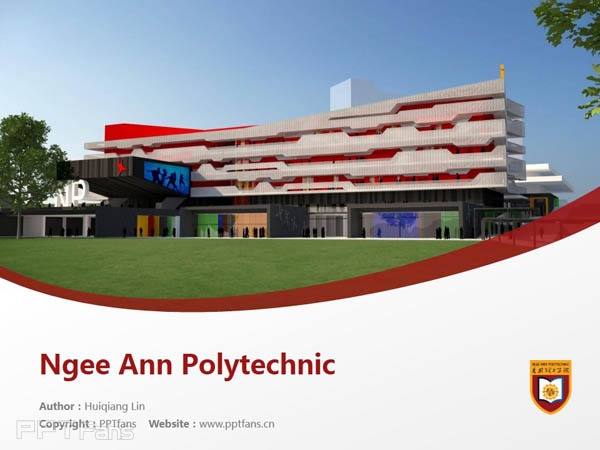 Ngee An Polytechnic powerpoint template download | 义安理工学院PPT模板下载_幻灯片预览图1