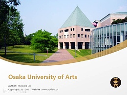 Osaka University of Arts powerpoint template download | 大阪艺术大学PPT模板下载