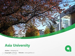 Asia University powerpoint template download | 亚细亚大学PPT模板下载