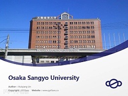 Osaka Sangyo University powerpoint template download | 大阪产业大学PPT模板下载