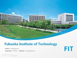Fukuoka Institute of Technology powerpoint template download | 福冈工业大学PPT模板下载