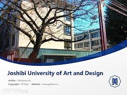 Joshibi University of Art and Design powerpoint template download | 女子美术大学PPT模板下载