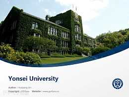 Yonsei University powerpoint template download | 延世大学PPT模板下载