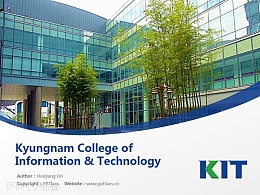 Kyungnam College of Information & Technology powerpoint template download | 庆南情报大学PPT模板下载
