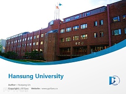 Hansung University powerpoint template download | 汉城大学PPT模板下载