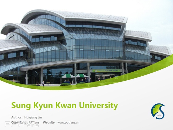 Sung Kyun Kwan University powerpoint template download | 成均馆大学PPT模板下载_幻灯片预览图1