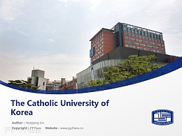The Catholic University of Korea powerpoint template download | 韩国加图立大学PPT模板下载