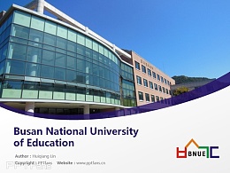 Busan National University of Education powerpoint template download | 釜山教育大学PPT模板下载
