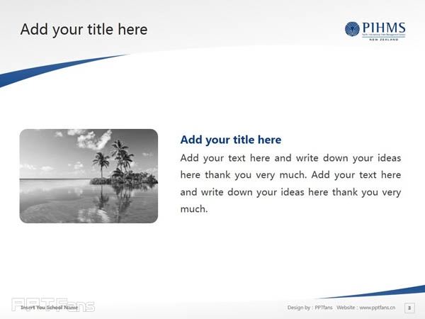 Pacific International Hotel Management School powerpoint template download | 太平洋国际酒店管理学院PPT模板下载_幻灯片预览图4